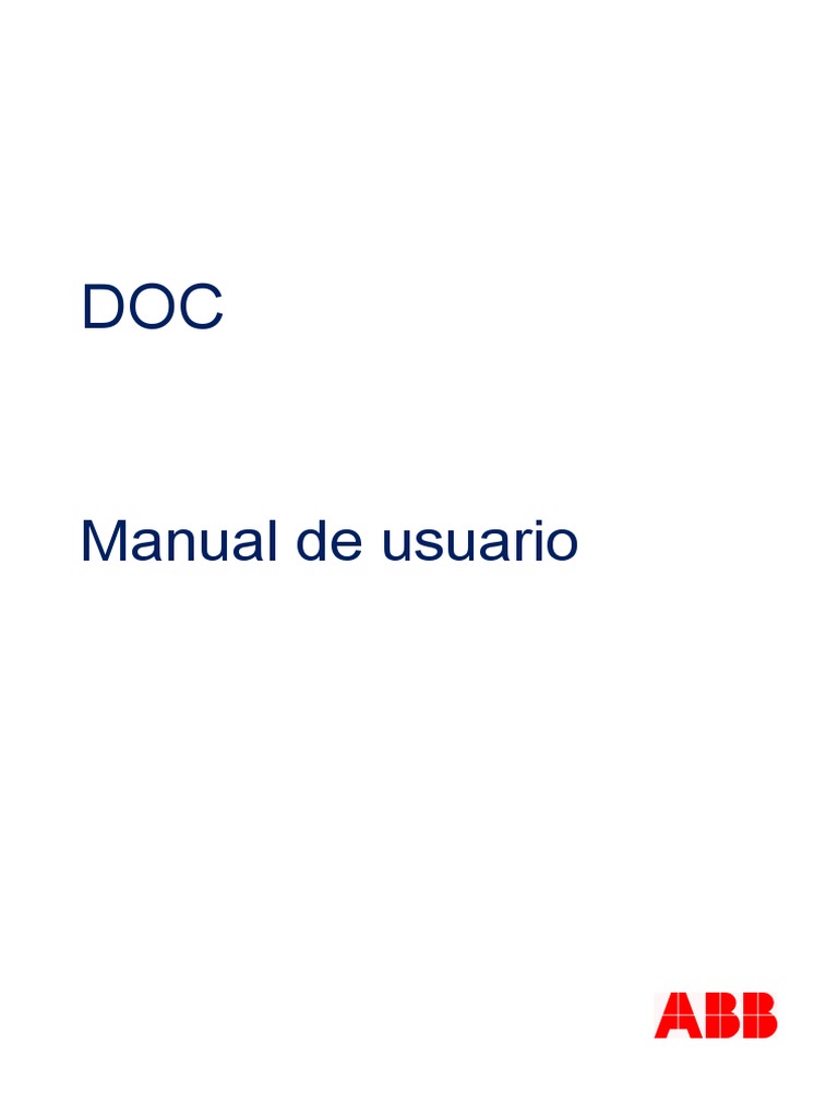 Manual de Usuario DOC ABB | PDF | Transformador | Corriente eléctrica