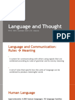 Language and Thought: PSYC 1001 - Summer 2020 - Dr. Macura