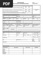 Application Form Capital Development Authority (CDA), ISLAMABAD