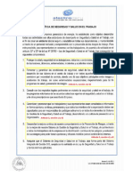 TRABAJO 01. HIGIIENE Y SEGURIDAD. SUAREZ HUANCA WALTER JAVIER.