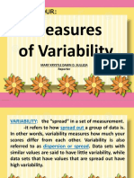 Measures of Variability: Chapter Four