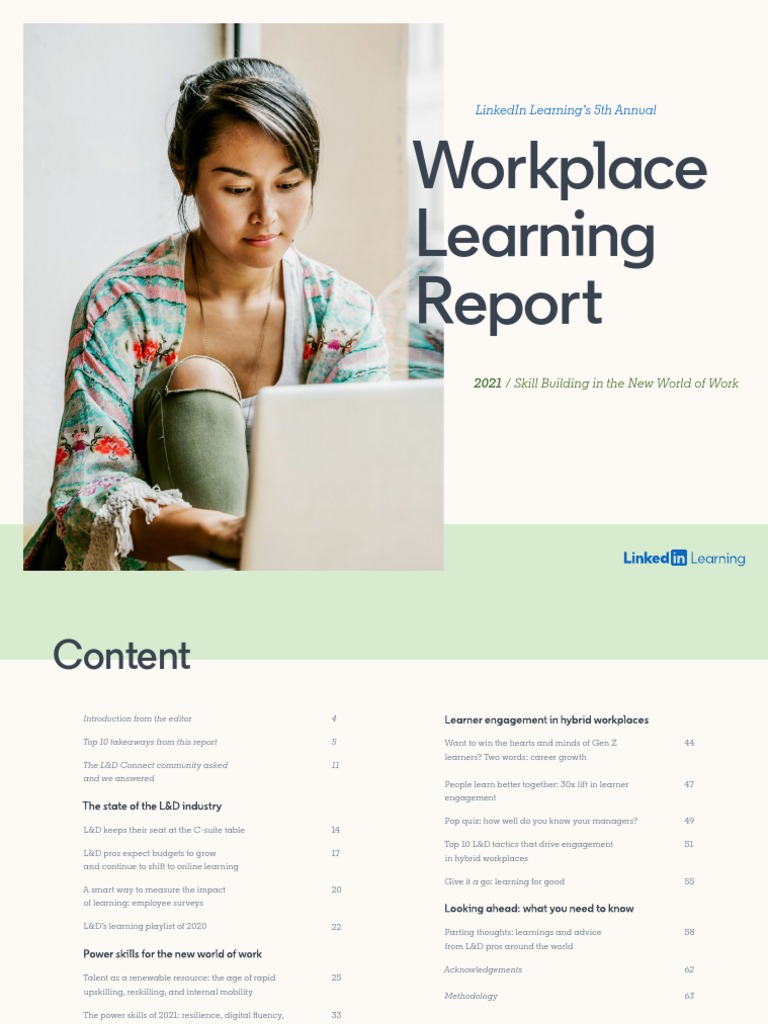 LinkedIn Learning Workplace Learning Report 2021 EN 1 Download Free PDF Educational