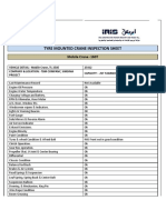 Tyre Mounted Crane Inspection Sheet