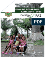 Plan de Desarrollo Patia 2016-2019