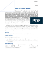 The Froude and Reynolds Numbers: GG352: Geomorphology Assignment 4 - 1