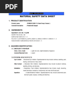 MSDS Hand Soap PDF | PDF | Dangerous Goods | Personal Protective Equipment