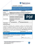 BSBMGT605 - V1.0 - Assessment Cover Sheet