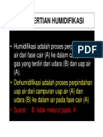 Pengertian Humidifikasi