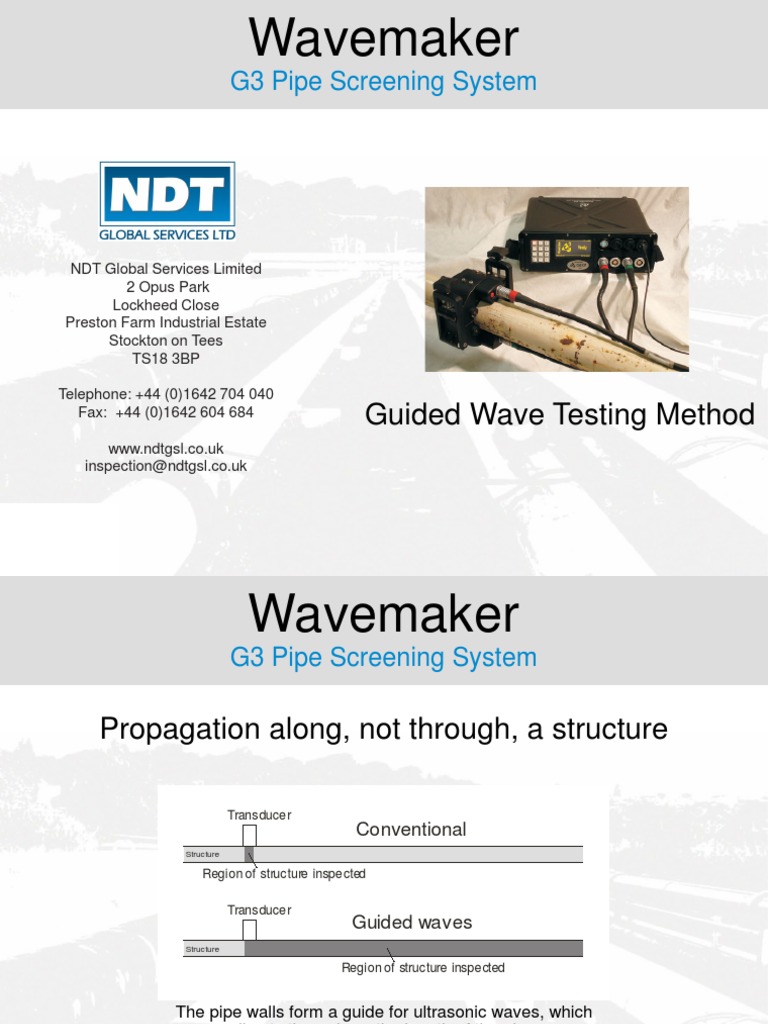 Guided Wave Testing for Pipe Inspection | PDF | Pipe (Fluid Conveyance ...