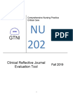 Clinical Reflective Journal Evaluation Tool: Fall 2019