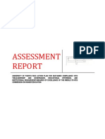 UPR Assessment Report MSCHE