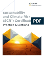 Sustainability and Climate Risk (SCR) Certificate: Practice Questions