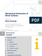 Mechanical Drivetrains of Wind Turbines: Rotor Bearings
