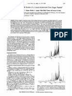 NMR Studies of A Cobalt-Substituted Zinc Finger Peptide?