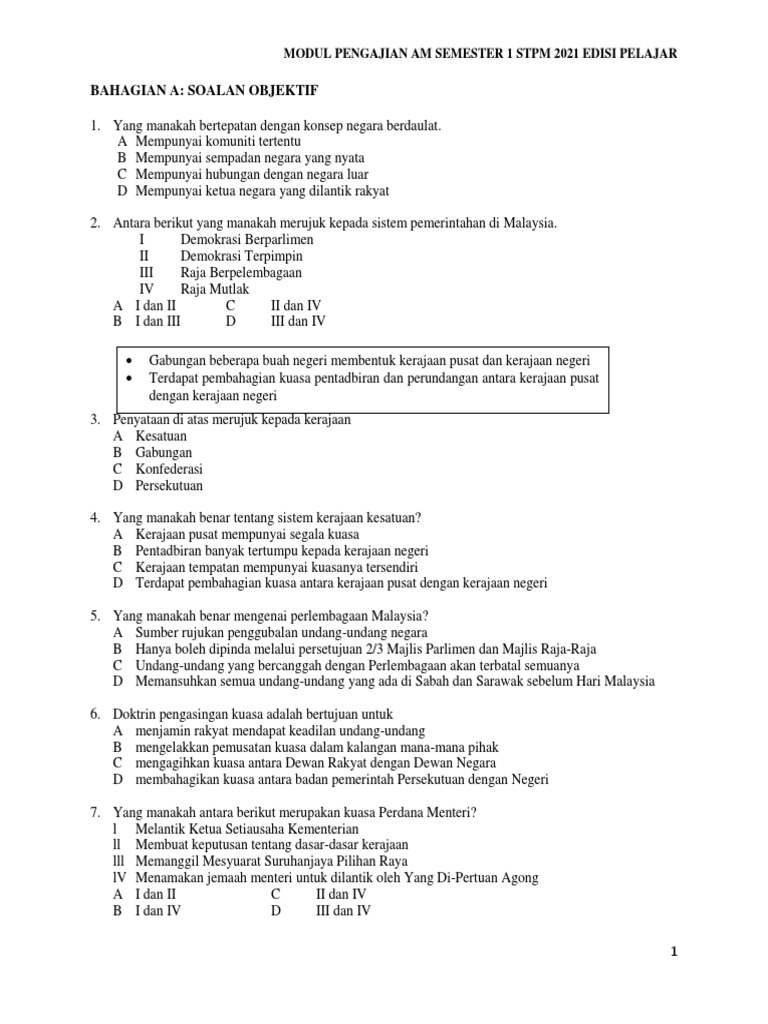 Modul Pa S1 Edisi Pelajar Pdf