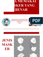 Cara Memakai Masker Yang Benar