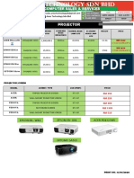 Projector: Epson Eb - X41 Epson Eb - W41 ACER PD1320Wi