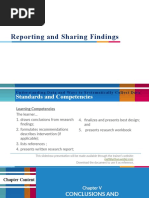 Reporting and Sharing Findings