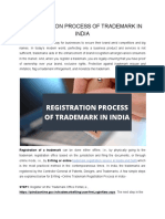 Registration Process of Trademark in India