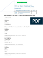 10 - Soal PTS Pendidikan Agama Islam (PAI) Kelas X Semester 1