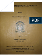 Nilai-Nilai Pendidikan Dalam Surat Al-Alaq Ayat 1-5 Dan Relevansinya Terhadap Pembelajaran