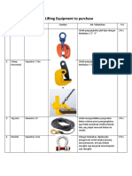 List Lifting Equipment