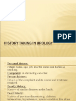 History Taking in Urology-Undergraduate