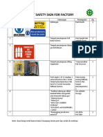 List Safety Sign For Factory