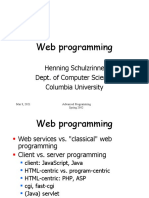 Web Programming: Henning Schulzrinne Dept. of Computer Science Columbia University
