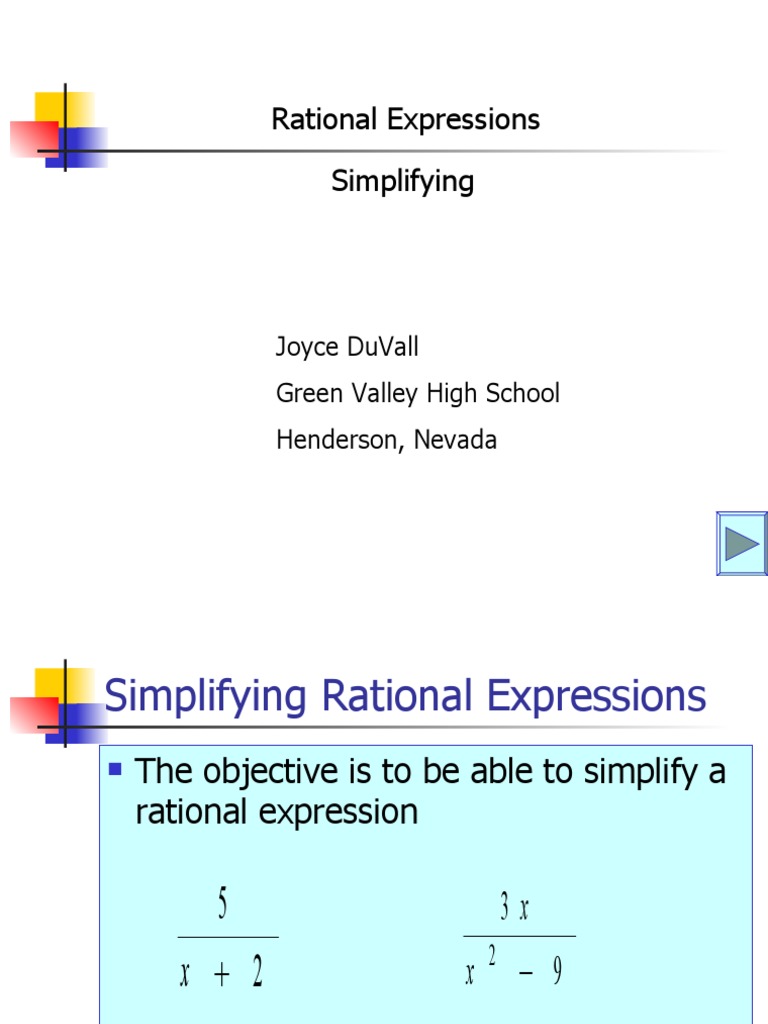 Excluded Values in Rational Expressions | PDF | Factorization ...