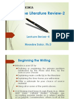Writing The Literature Review-2: Literatur Kimia Literatur Kimia