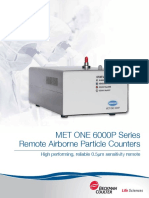 MET ONE 6000P Series Remote Airborne Particle Counters: High Performing, Reliable 0.5 M Sensitivity Remote