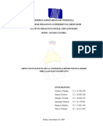 Aspectos de La Venezuela de 1958 Hasta Las Elecciones de 1973