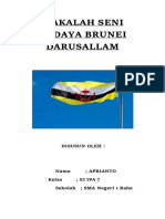 Makalah Seni Budaya Brunei Darusallam: Disusun Oleh