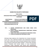 SAMBUTAN WALIKOTA PONTIANAK ... Sosialisasi Perda No 7 2020