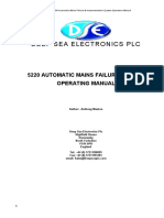 Deep Sea Electronics PLC: 5220 Automatic Mains Failure Module Operating Manual