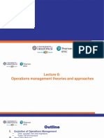 Operations Management Theories and Approaches: Queuing Theory, Lean Production, and JIT
