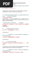 Shivajees MCQ On Microprocessor (Instruction Set) - GATE