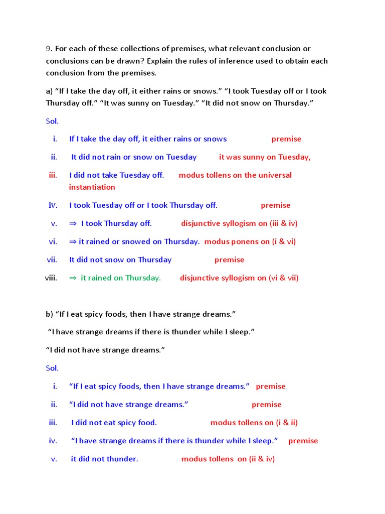 Rules of Inference Explained | PDF | Metalogic | Logical Expressions