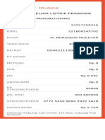 Invoice: Struk Pembelian Listrik Prabayar