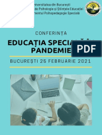 Program Conferinta Educatia Speciala in Pandemie