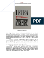 Letra Negra Editores Ciudad de Guatemala 1998 2014 Semblanza 971114