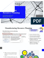 MRP Systems for Manufacturing Resource Planning
