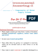 Engr - Gul-E-Hina: Lecture 9 - Components of Water Supply Scheme