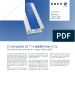 Champions of The Middleweights.: Powador 7700 - 7900 8600 - 9600 Data Sheet