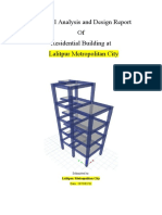 Structural Analysis and Design Report of Residential Building at Lalitpur Metropolitan City