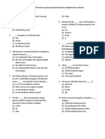 Structure and Written Exercise Exercise