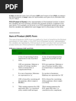 Sum of Product (SOP) Form