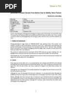 Emission of Black Smoke From Boiler Due To Safety Valve Failure