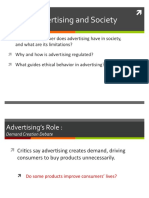Advertising's Role and Impact on Society